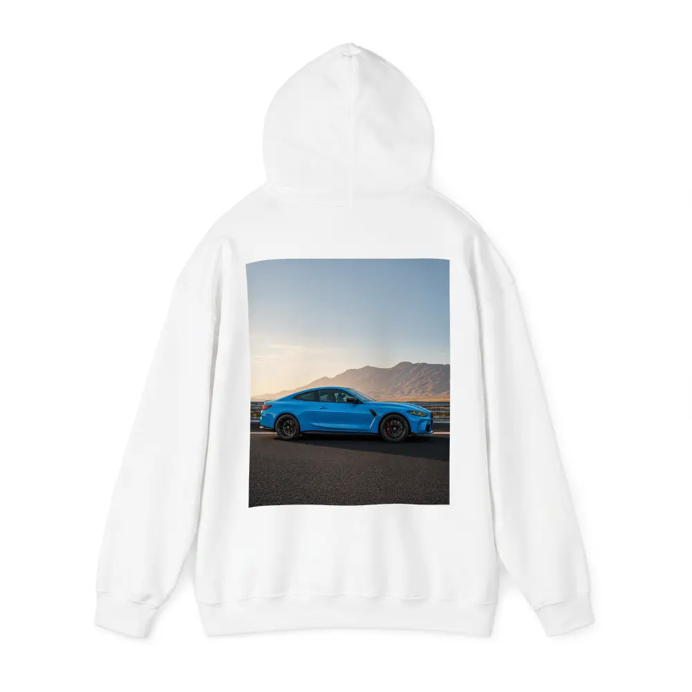 BMW M4 Blue Coupe Mountain Road – Hoodies
