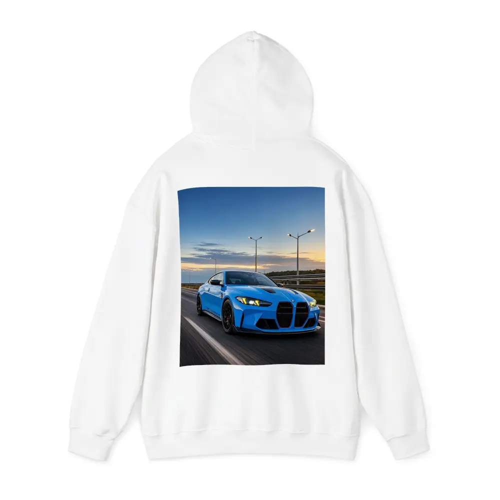 BMW M4 CS Riviera Blue Highway Drive – Hoodies