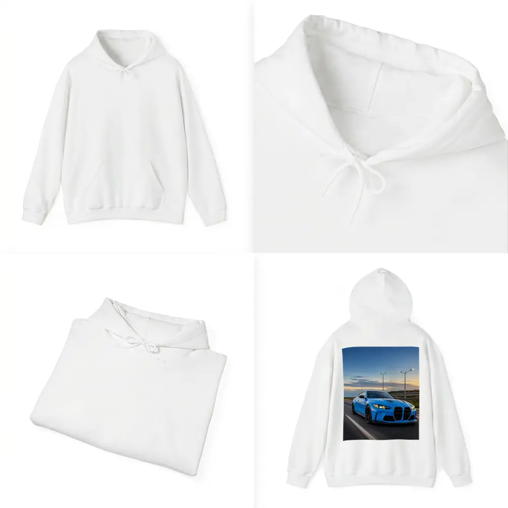 BMW M4 CS Riviera Blue Highway Drive – Hoodies
