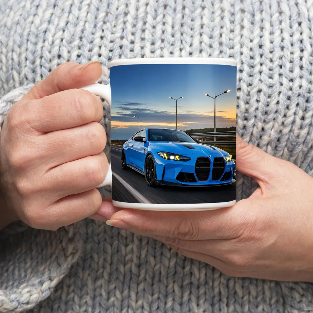 BMW M4 CS Riviera Blue Highway Drive – Mugs