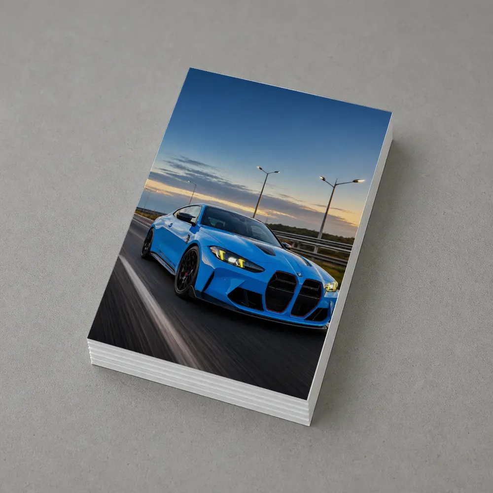 BMW M4 CS Riviera Blue Highway Drive – Postcards