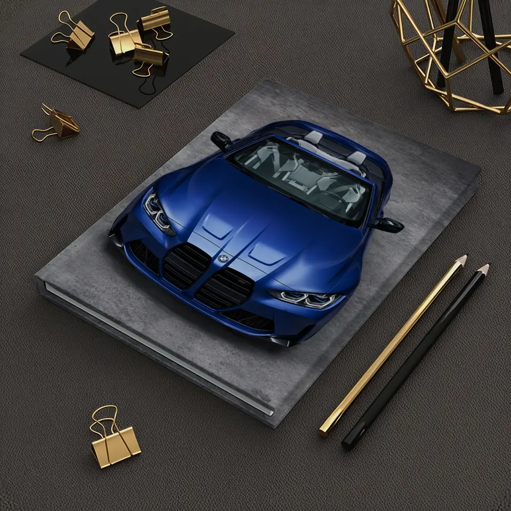 BMW M4 Cabriolet Blue Studio Shot – Notebooks