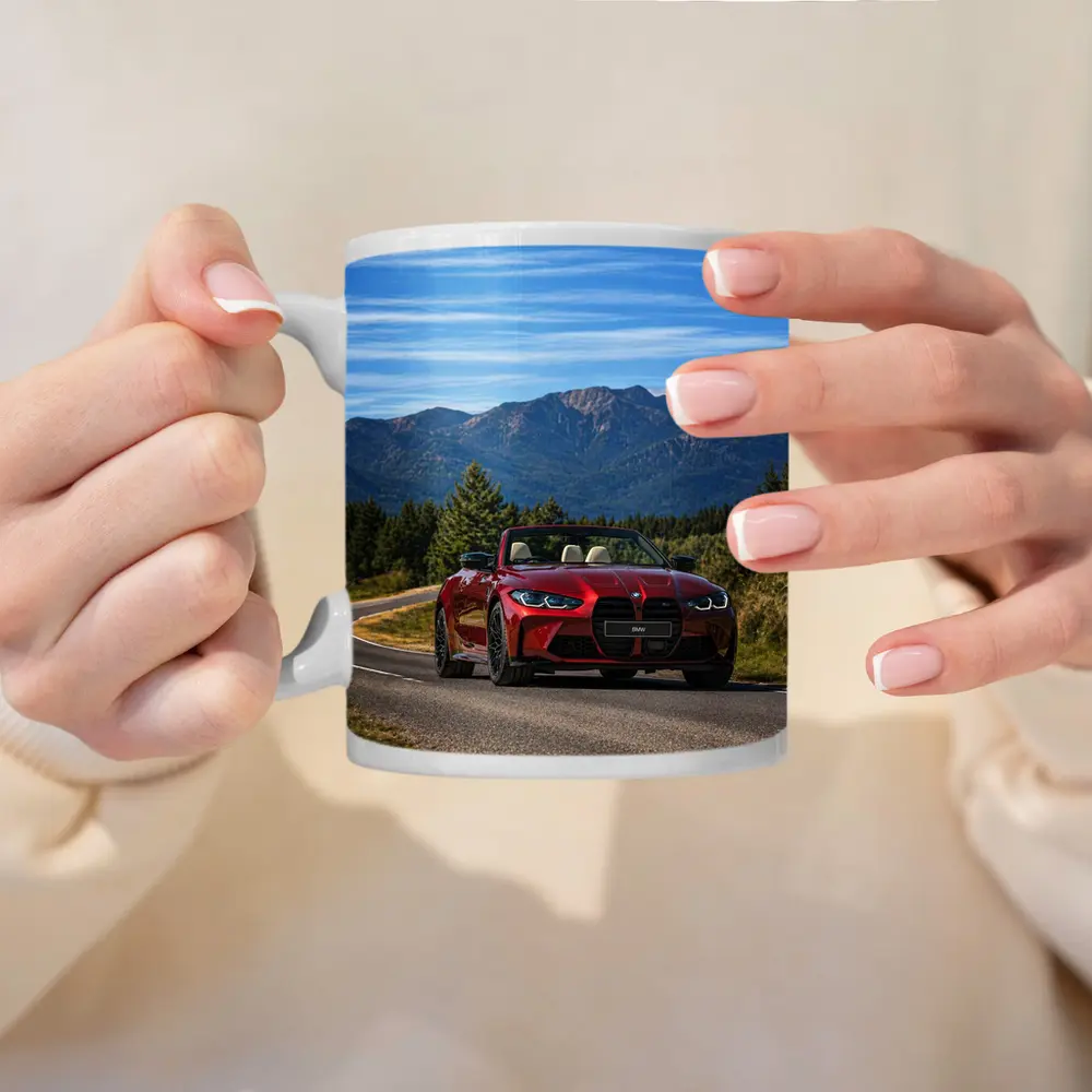 BMW M4 Convertible Red Mountain Road – Mugs