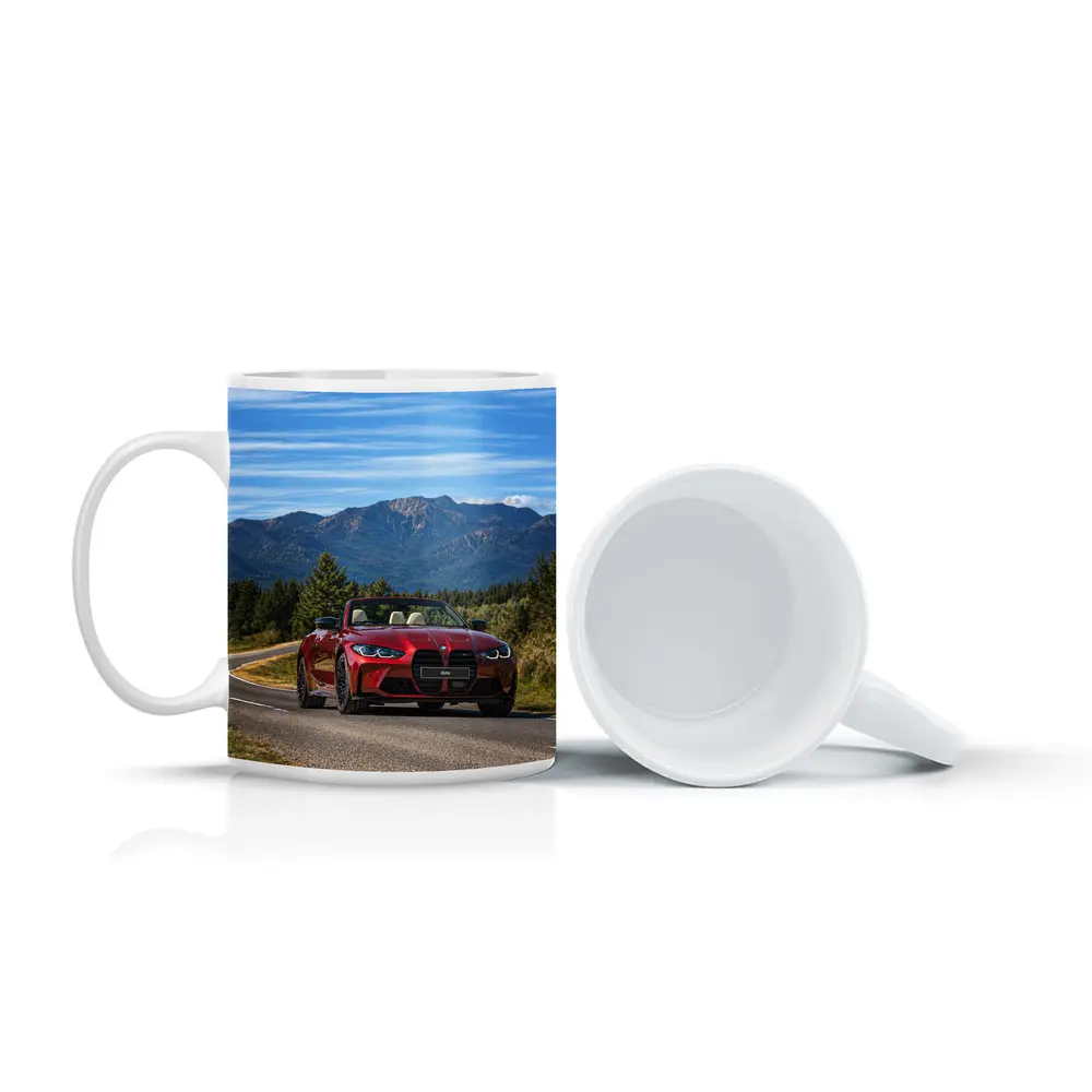 BMW M4 Convertible Red Mountain Road – Mugs