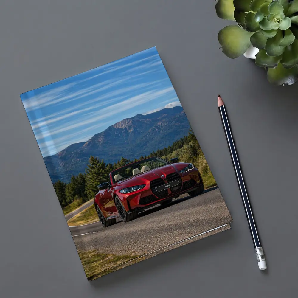 BMW M4 Convertible Red Mountain Road – Notebooks