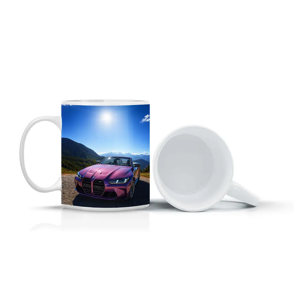 BMW M4 Convertible Purple Mountain Backdrop – Mugs