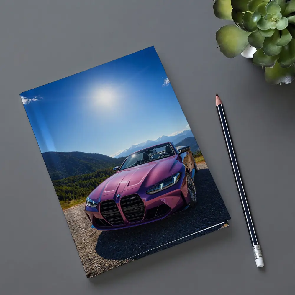 BMW M4 Convertible Purple Mountain Backdrop – Notebooks