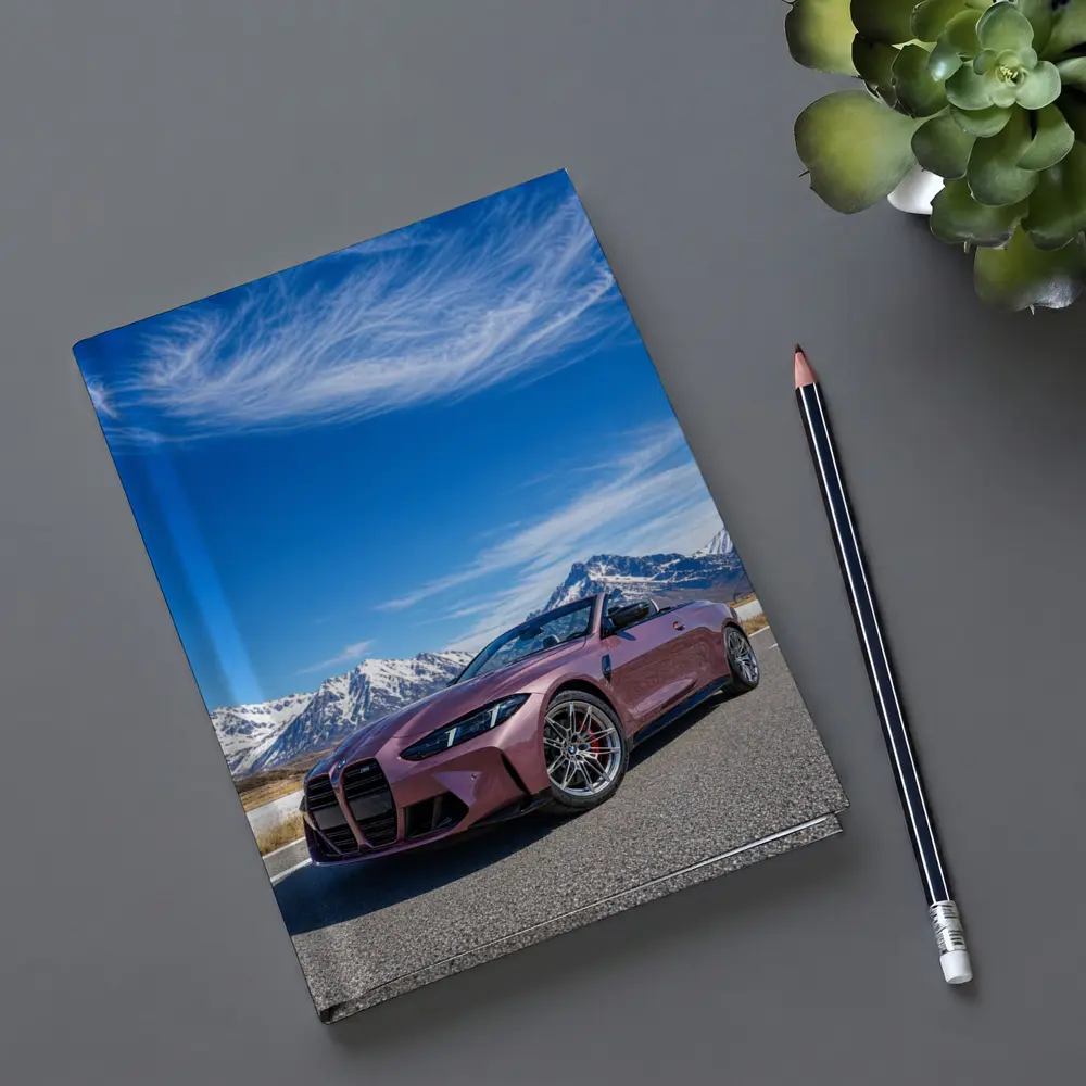 BMW M4 Convertible Snow Mountains Blue Sky – Notebooks