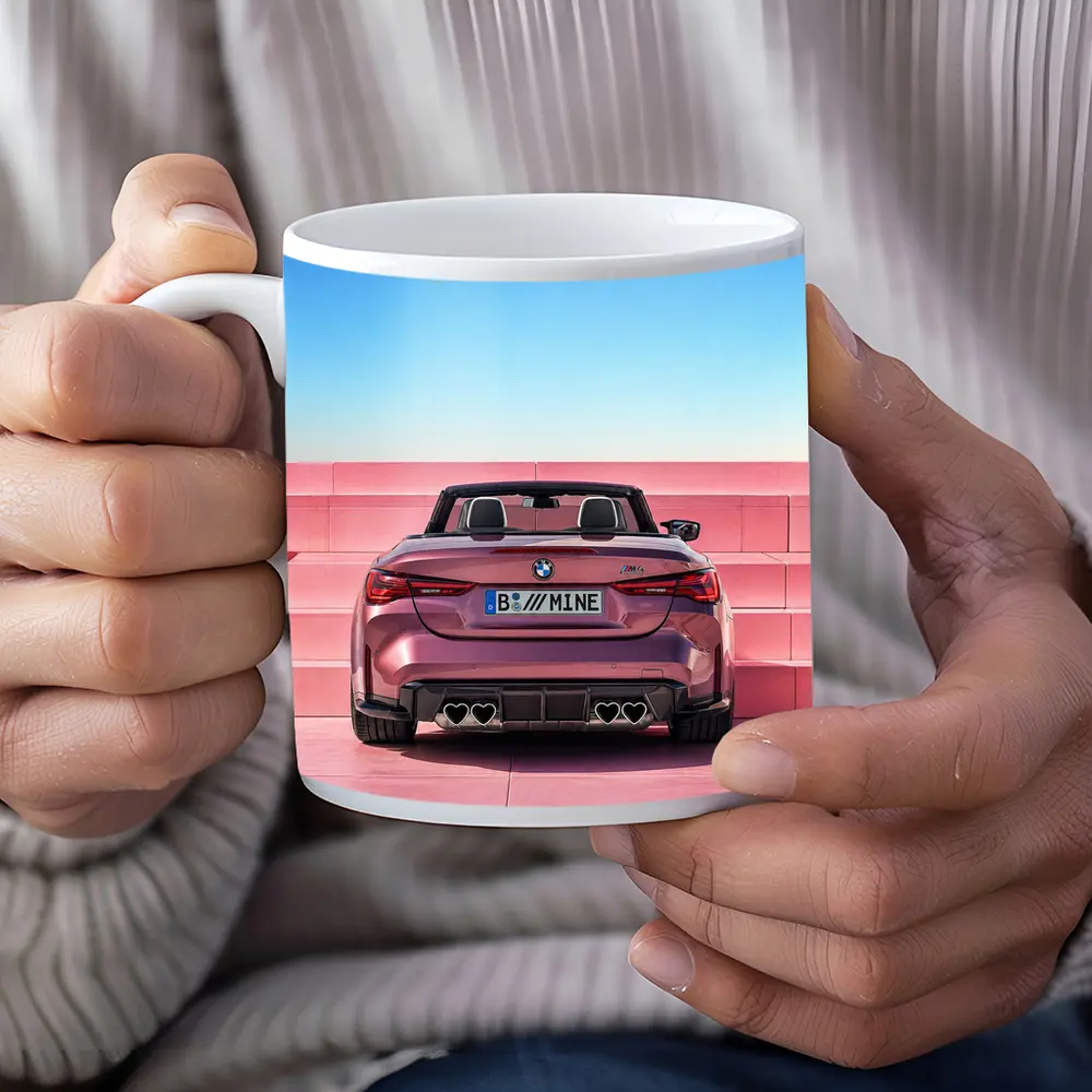 BMW M4 Convertible Rear Pink Wall – Mugs