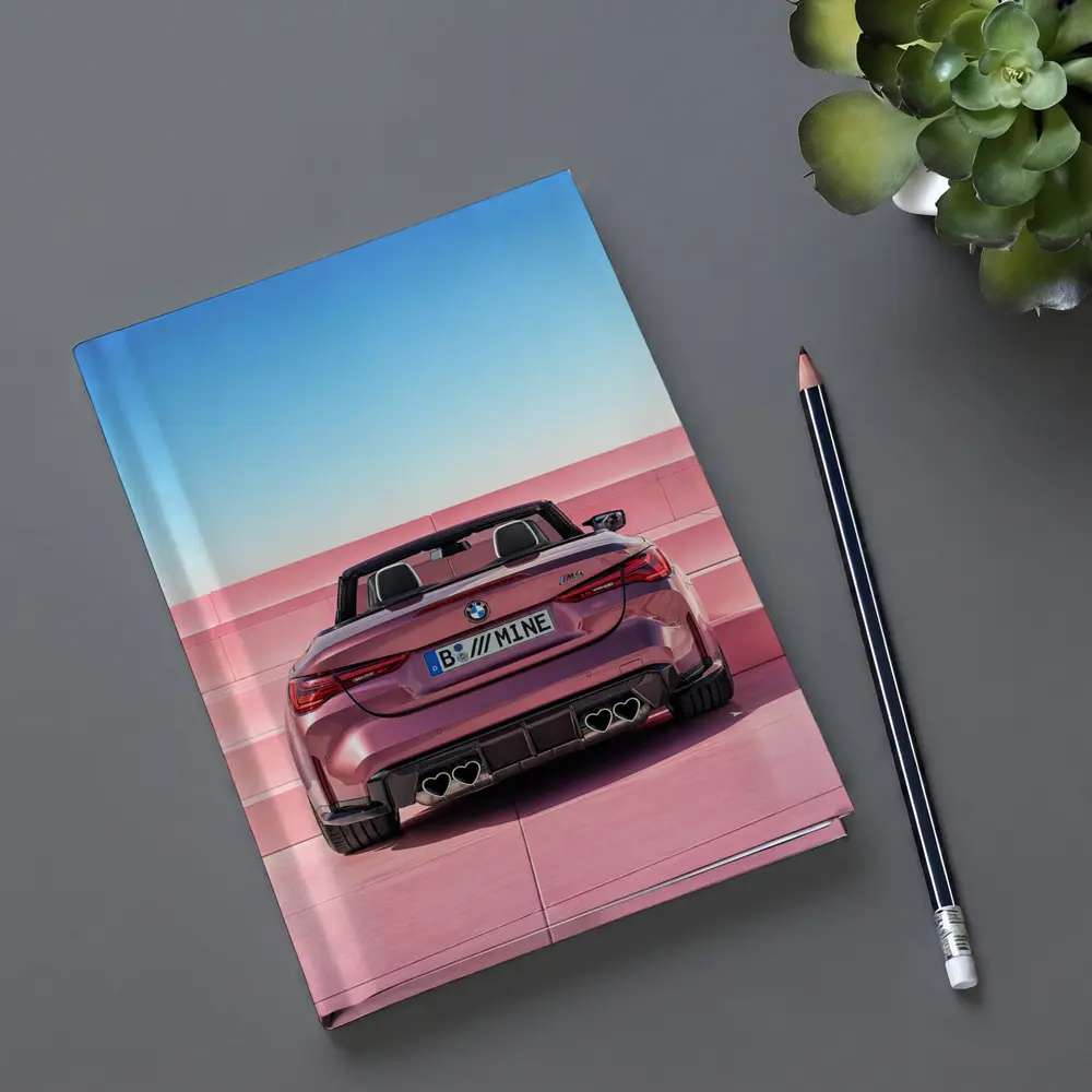 BMW M4 Convertible Rear Pink Wall – Notebooks