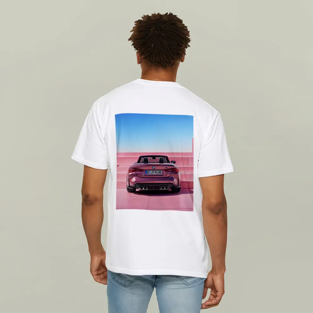 BMW M4 Convertible Rear Pink Wall – T-Shirts