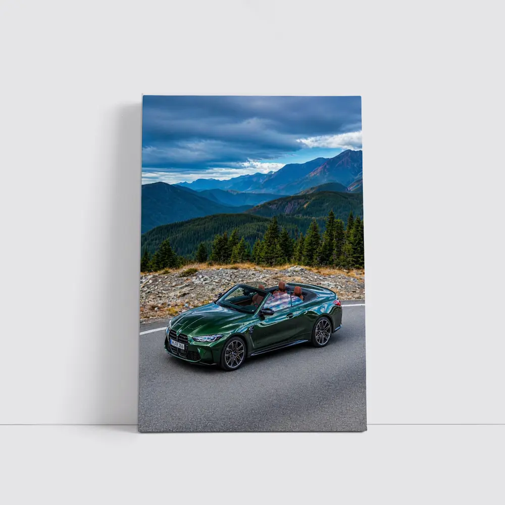 BMW M4 Convertible Green Mountain Road – Wall Art