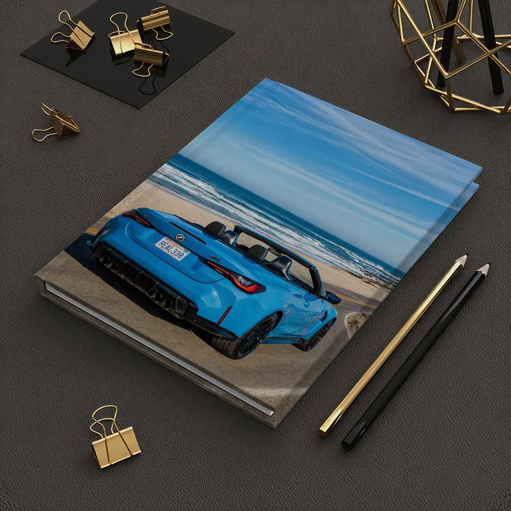 BMW M4 Convertible Blue Coastal Road Drive – Notebooks