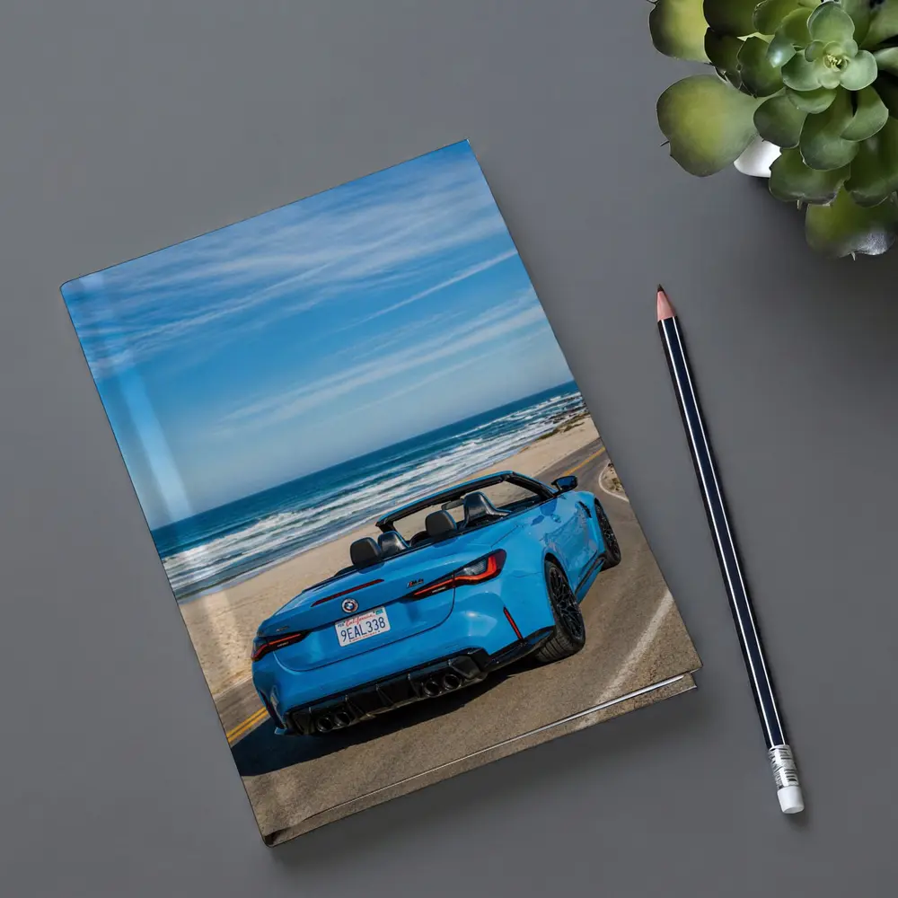 BMW M4 Convertible Blue Coastal Road Drive – Notebooks
