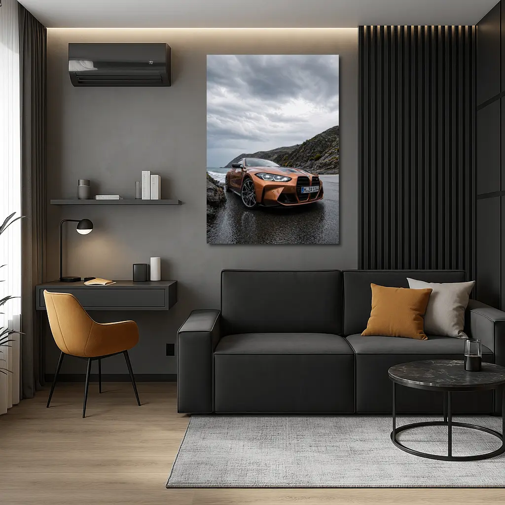 BMW M4 Competition Coupe Coastal Moody Scene – Wall Art