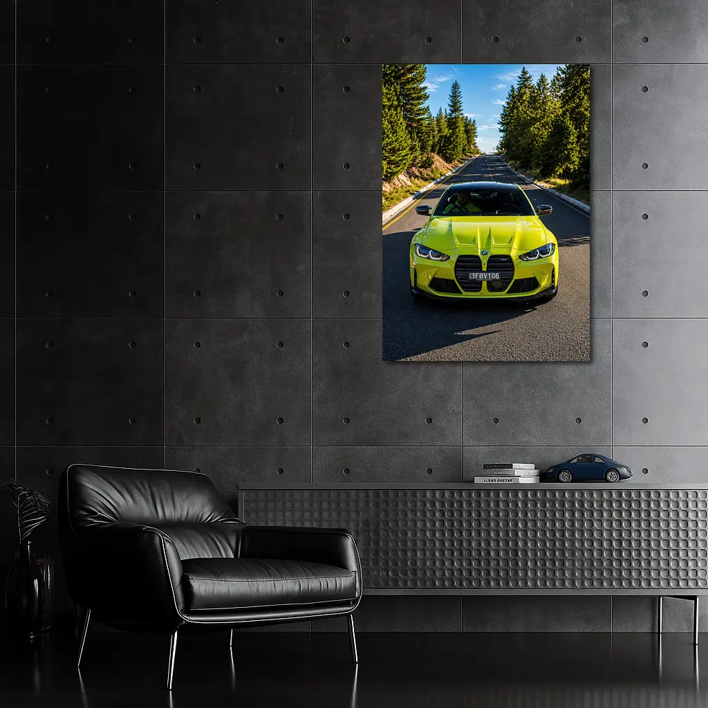 BMW M4 Competition Coupe Forest Road – Wall Art
