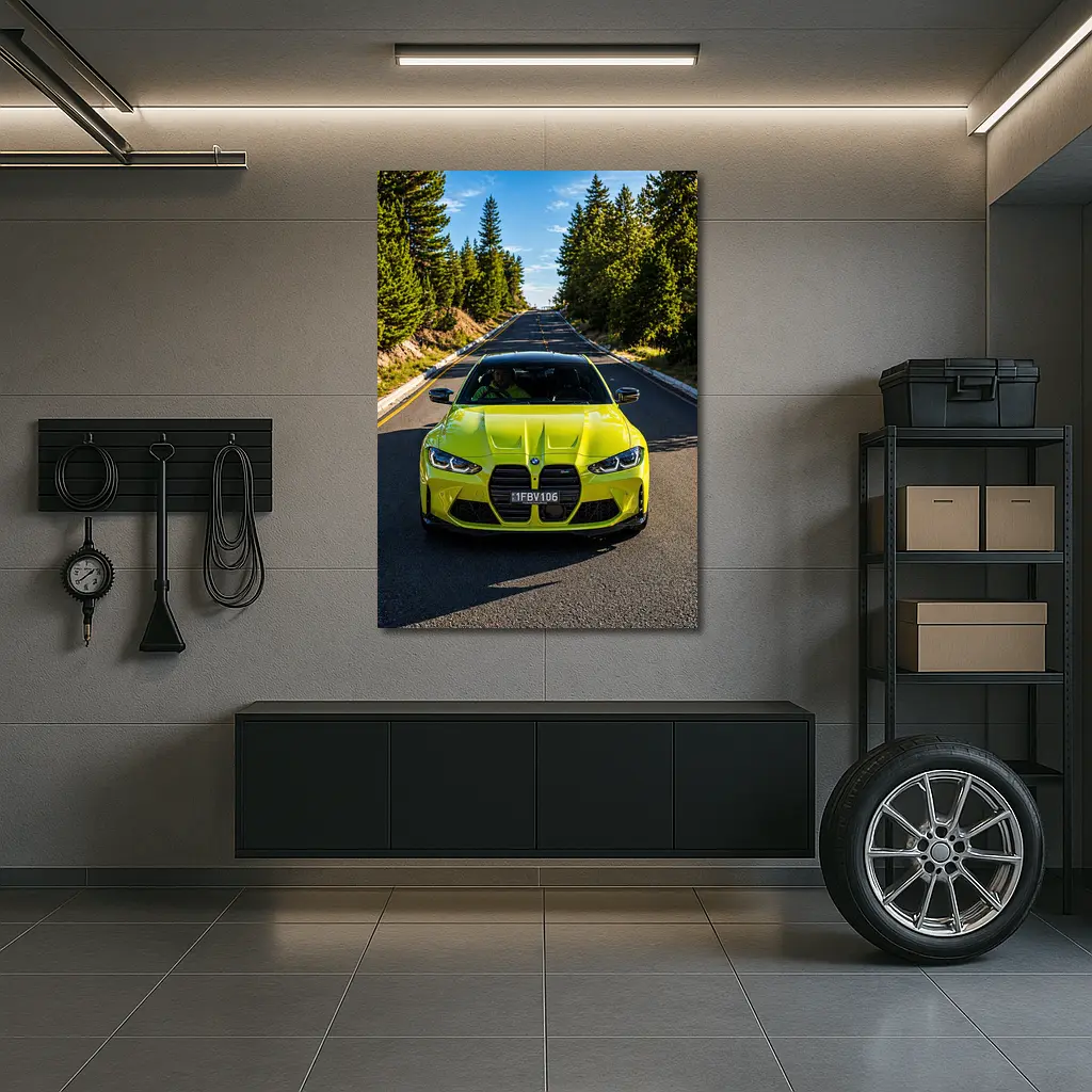 BMW M4 Competition Coupe Forest Road – Wall Art