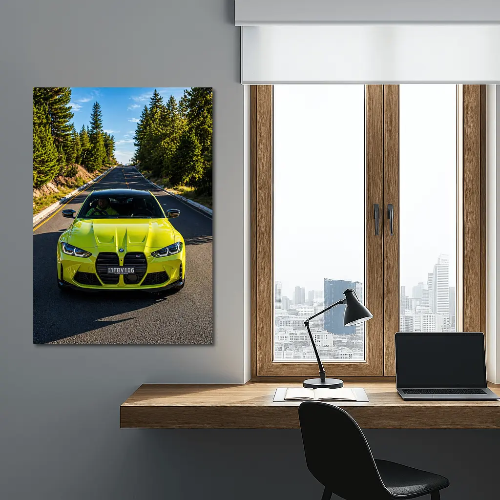 BMW M4 Competition Coupe Forest Road – Wall Art
