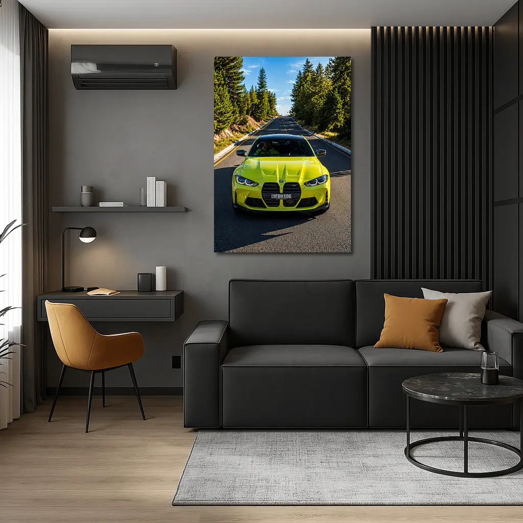 BMW M4 Competition Coupe Forest Road – Wall Art