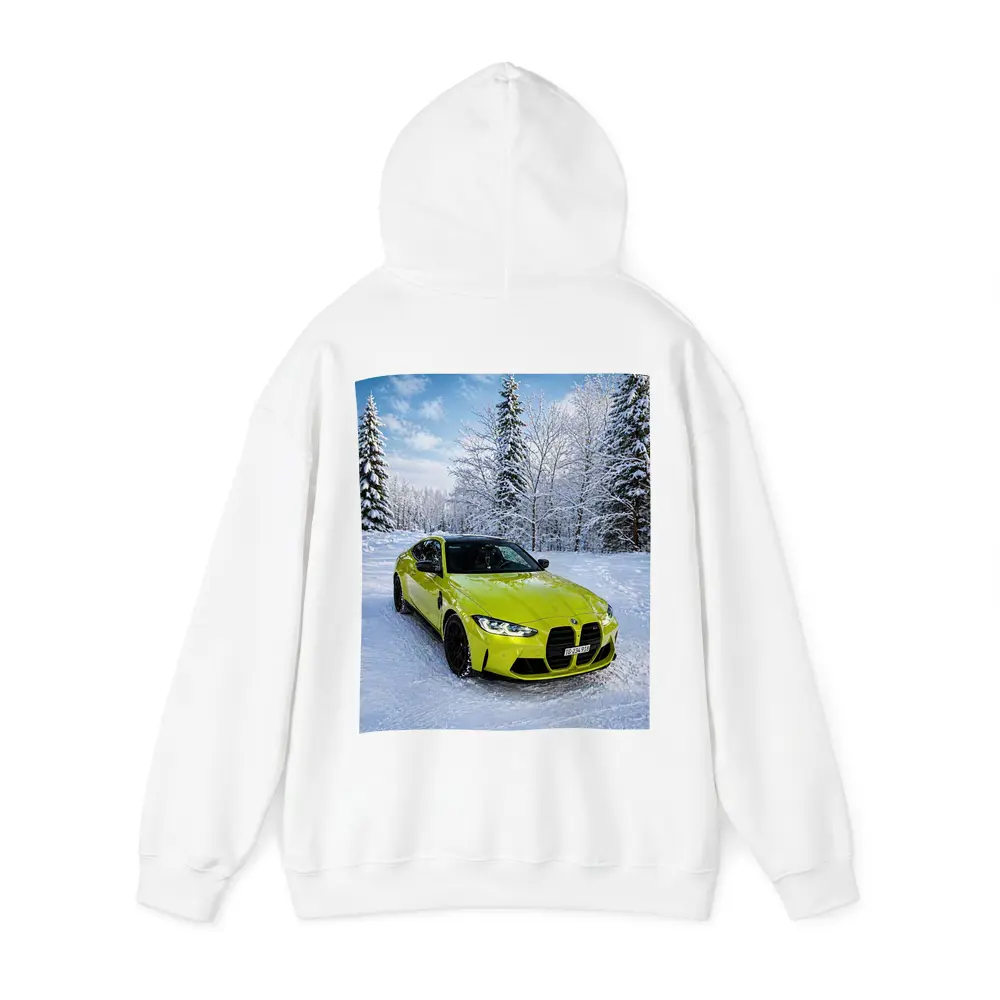 BMW M4 Competition Yellow Snow Forest – Hoodies