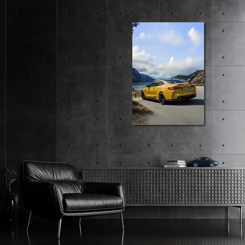 BMW M4 Competition Coupe Snowy Mountains – Wall Art