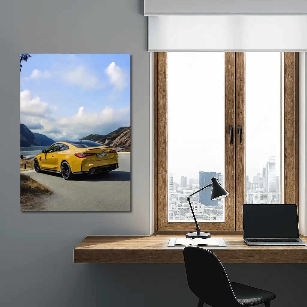 BMW M4 Competition Coupe Snowy Mountains – Wall Art