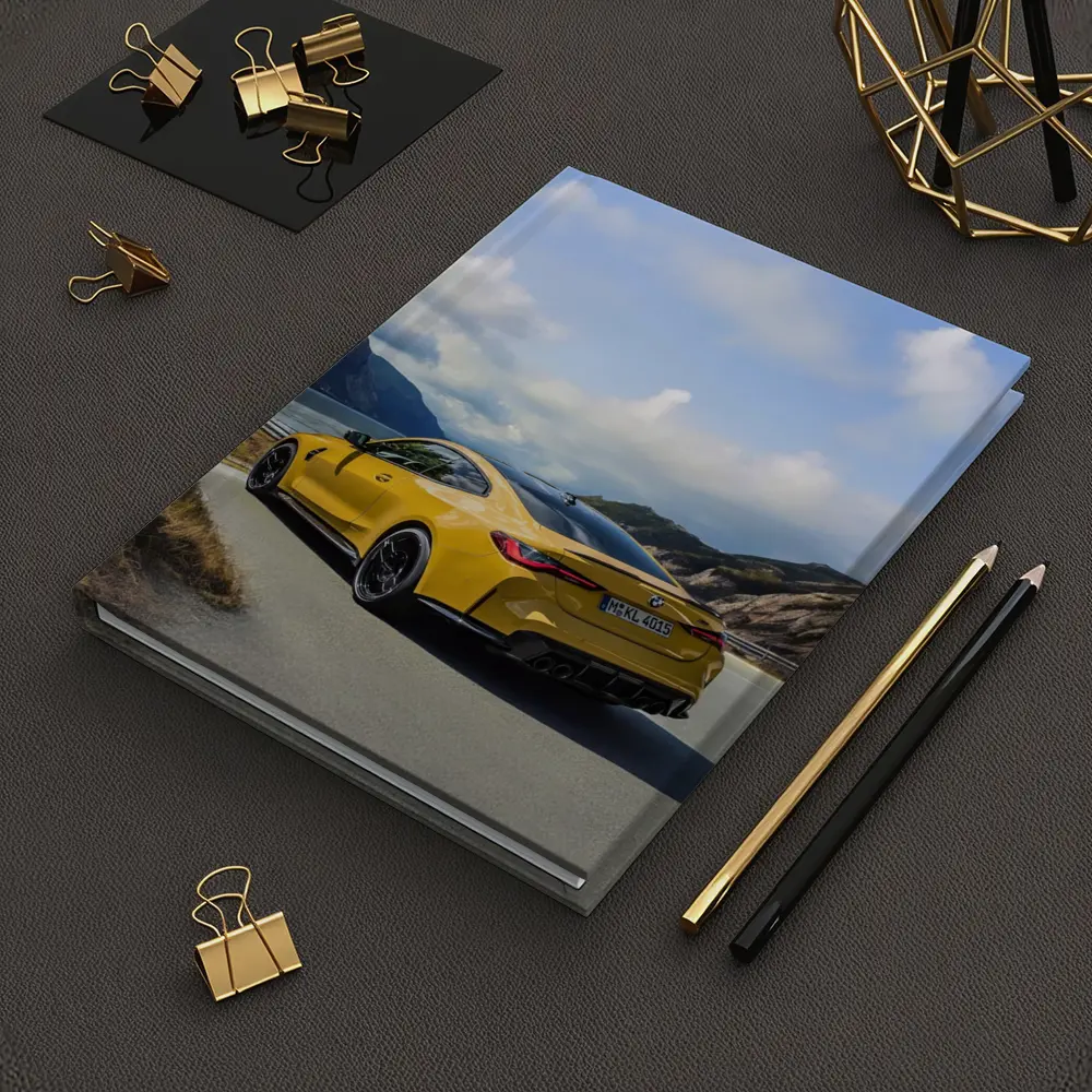 BMW M4 Yellow Coupe Coastal Road Drive – Notebooks