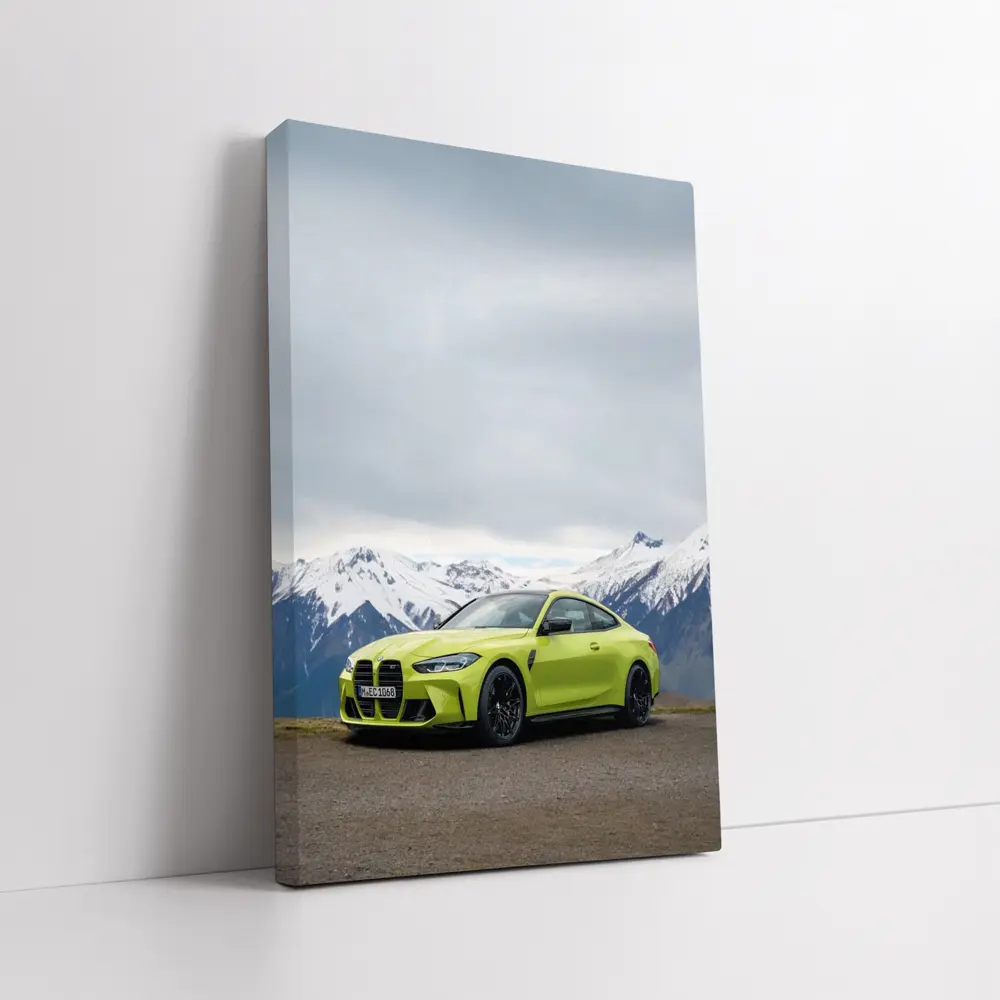 BMW M4 Competition Coupe Snowy Mountains – Wall Art