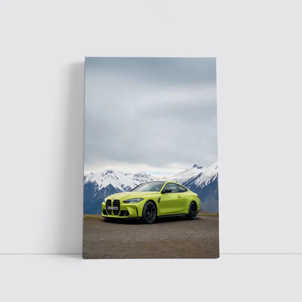 BMW M4 Competition Coupe Snowy Mountains – Wall Art