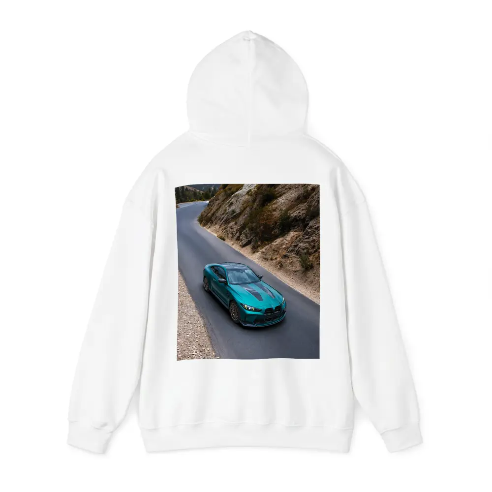 BMW M4 Teal Coupe Mountain Road Drive – Hoodies