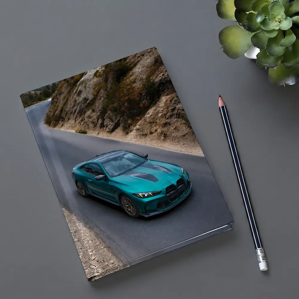 BMW M4 Teal Coupe Mountain Road Drive – Notebooks