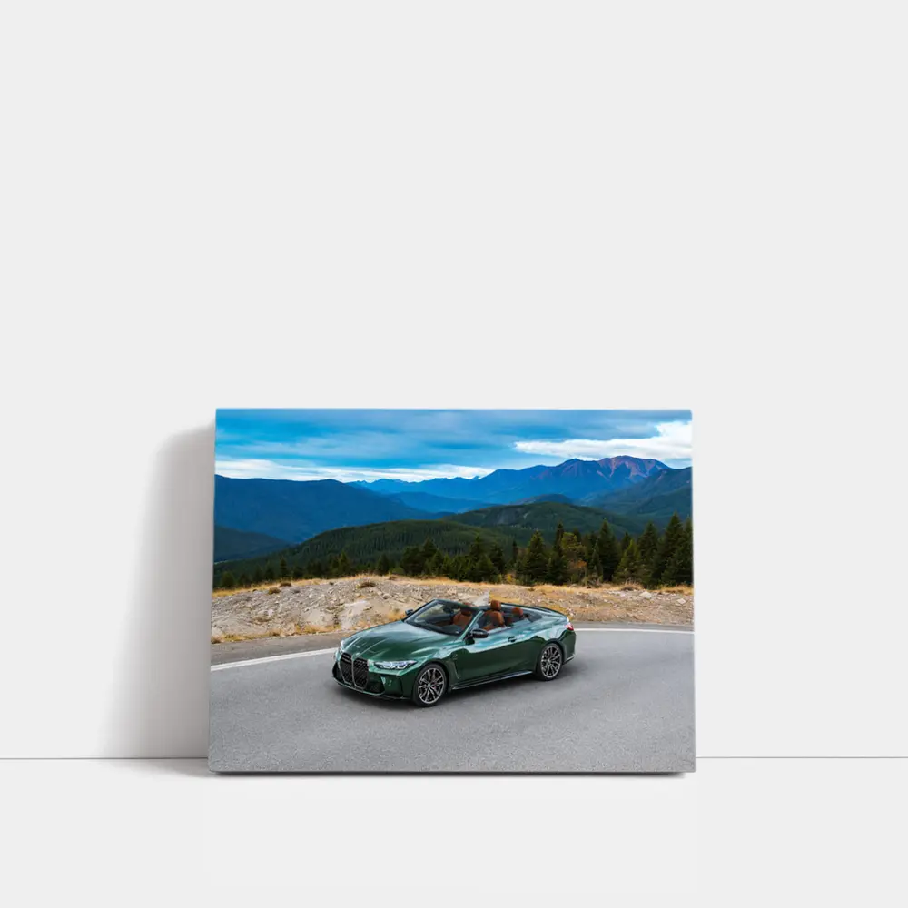 BMW M4 Convertible Green Mountain Road – Wall Art