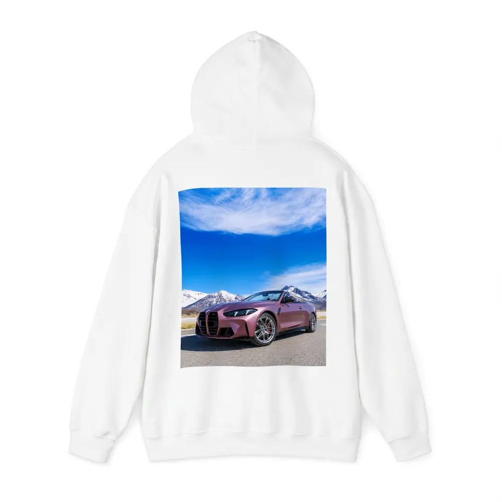 BMW M4 Convertible Snow Mountain Road – Hoodies
