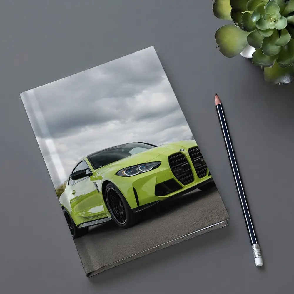 BMW M4 Lime Green Coupe Open Road – Notebooks