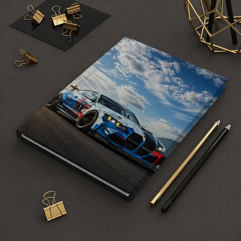 BMW M4 GT4 Racing Car Track Action – Notebooks
