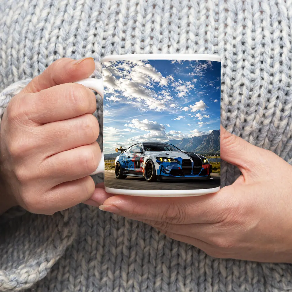 BMW M4 GT4 Race Car On Track – Mugs