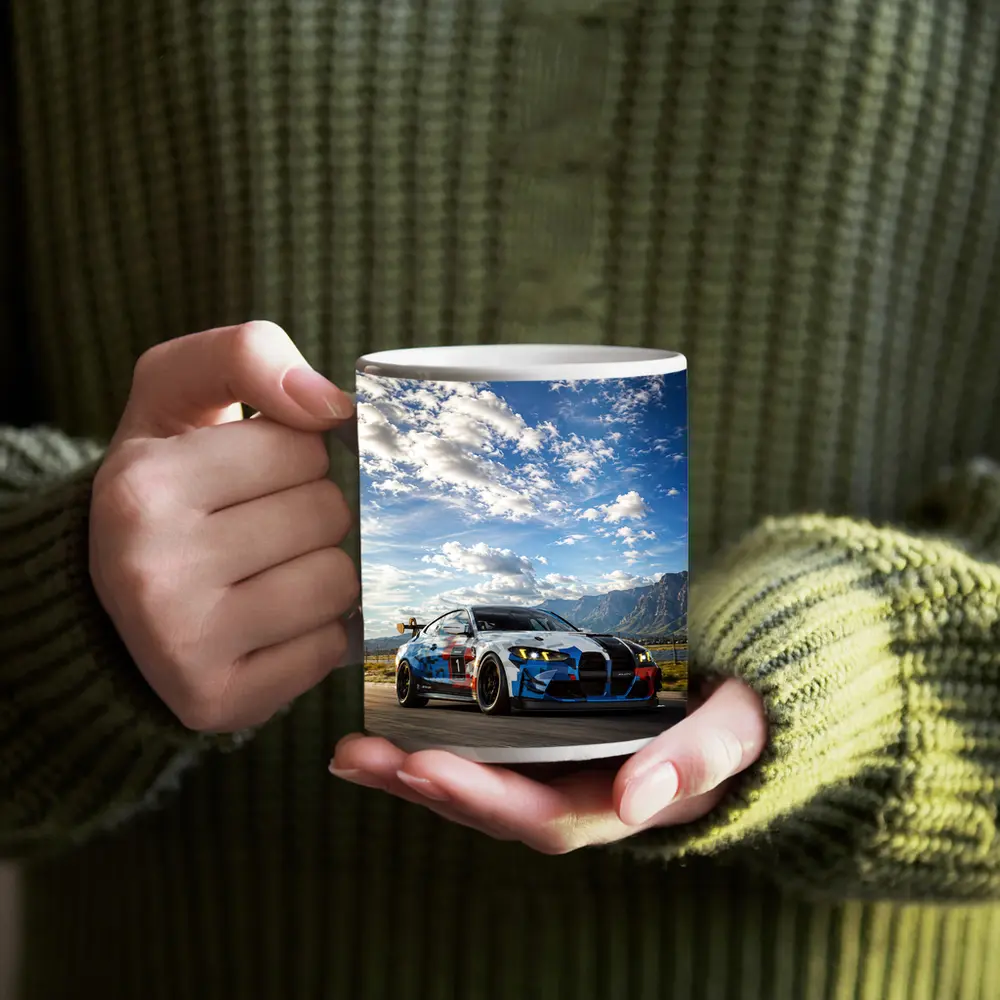 BMW M4 GT4 Race Car On Track – Mugs