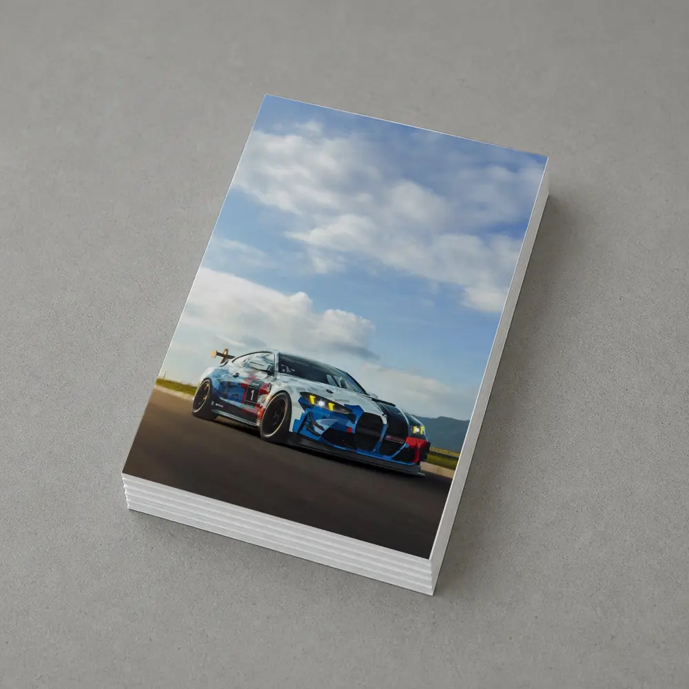 BMW M4 GT4 Race Car On Track – Postcards