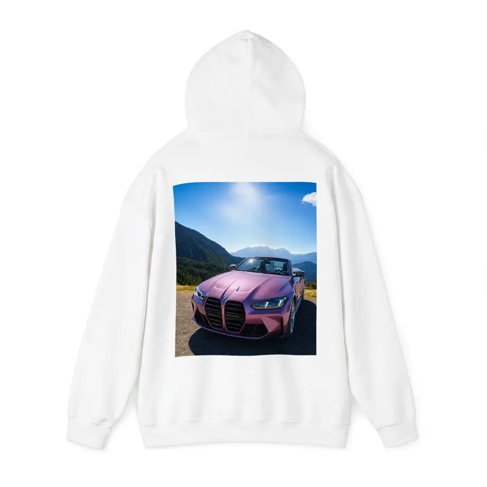 BMW M4 Convertible Pink Mountain Sunny Day – Hoodies