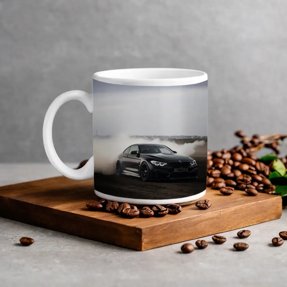 BMW M4 Black Burnout Smoky Drift – Mugs