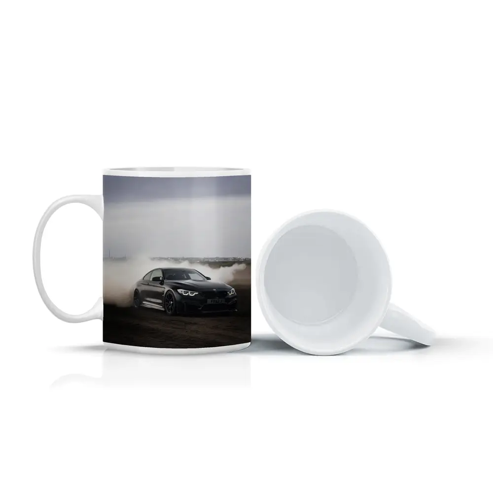 BMW M4 Black Burnout Smoky Drift – Mugs