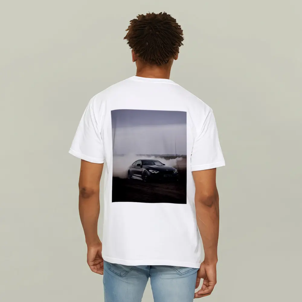 BMW M4 Black Burnout Smoky Drift – T-Shirts