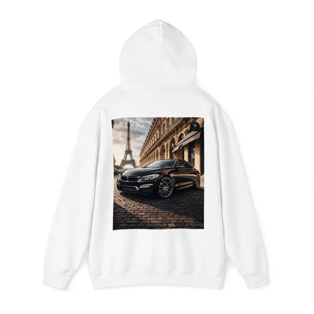 BMW M4 Black Coupe Paris Eiffel Tower – Hoodies
