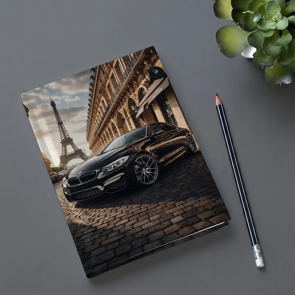 BMW M4 Black Coupe Paris Eiffel Tower – Notebooks