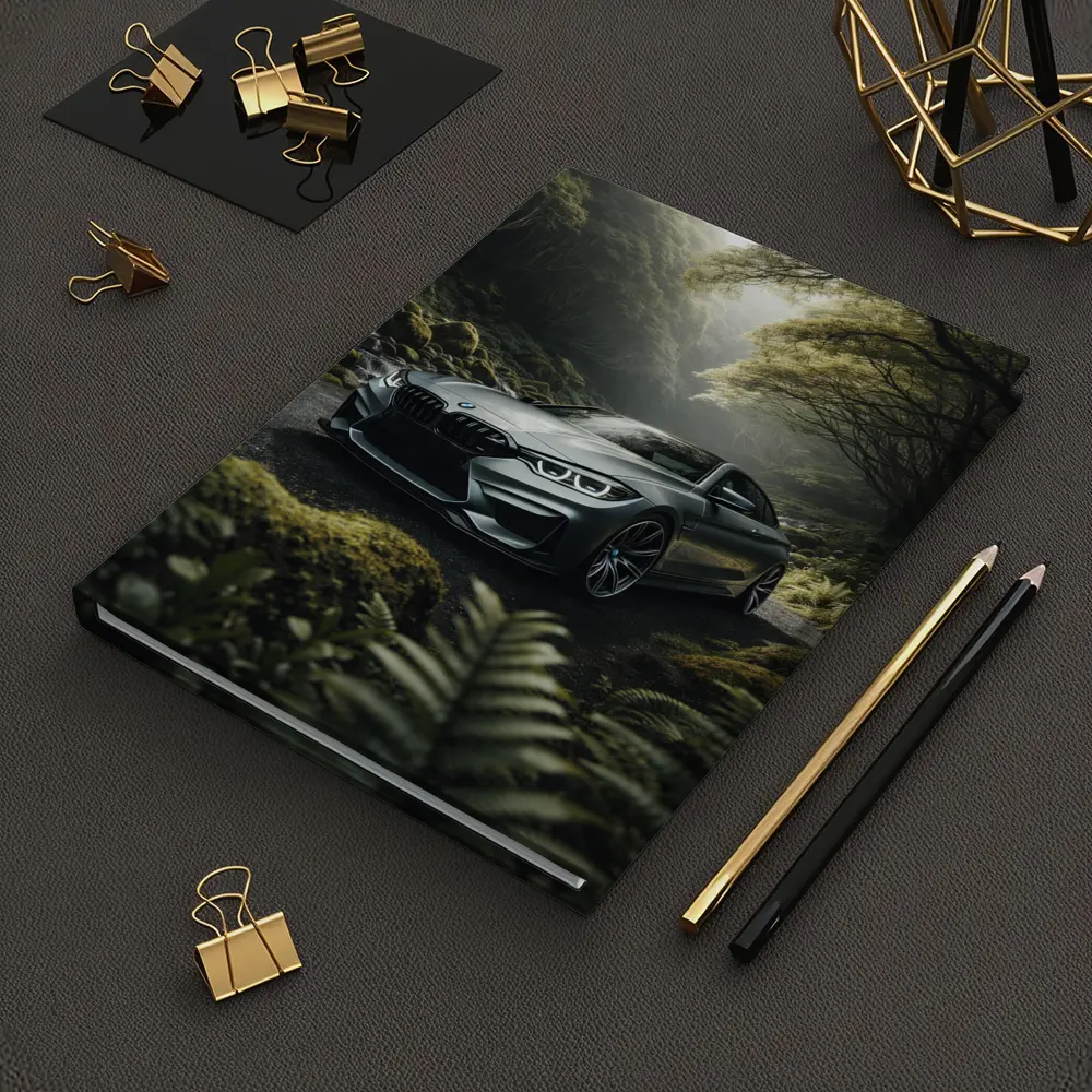 BMW M4 Gray Coupe Forest Road – Notebooks
