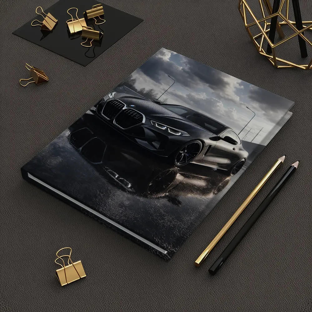 BMW M4 Black Wet Parking Lot Overcast – Notebooks