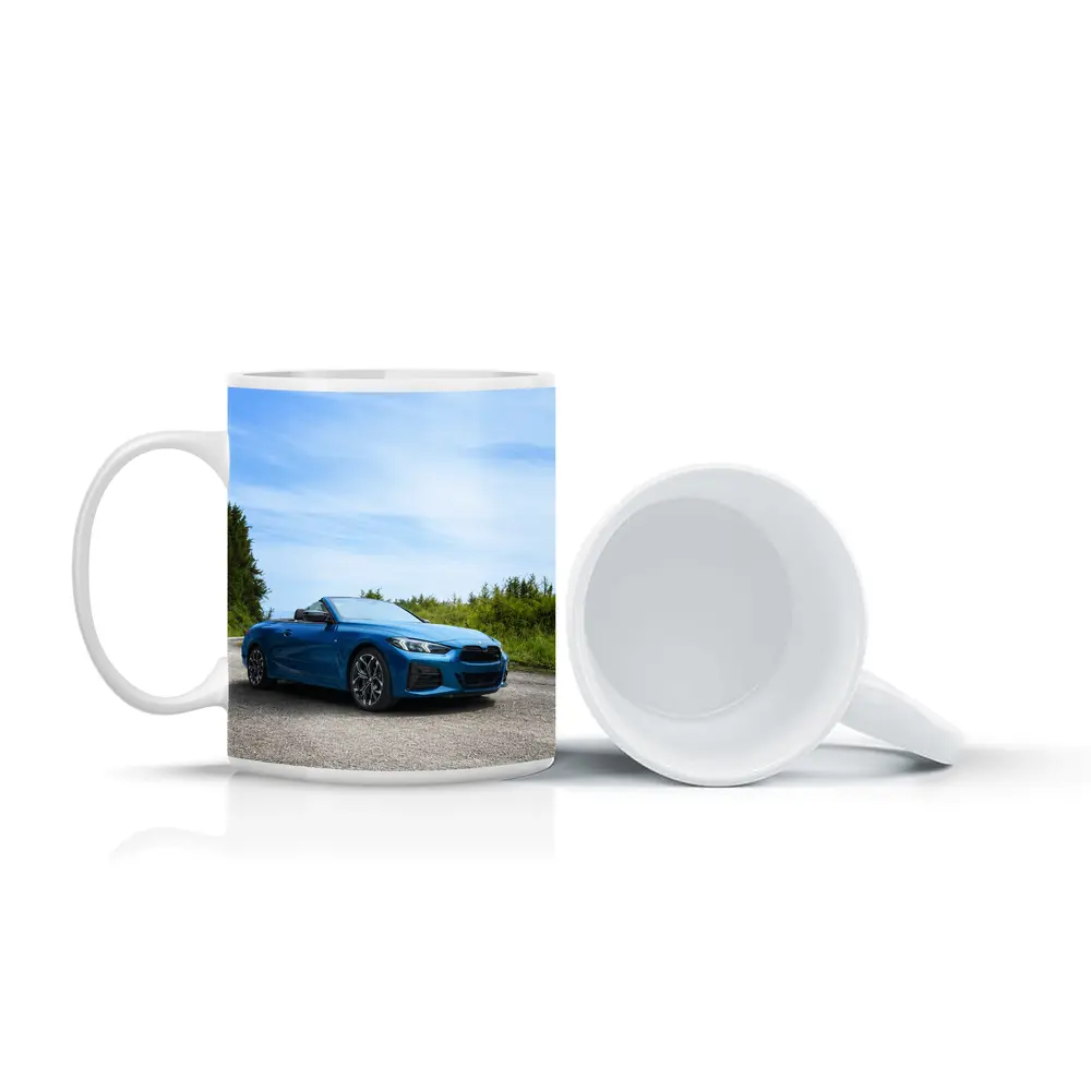 BMW M4 Convertible Blue Open Road – Mugs