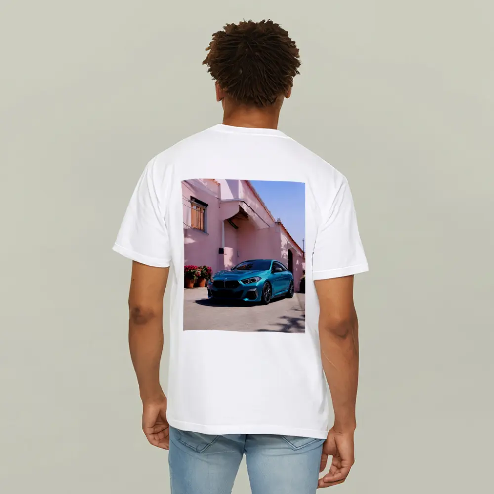 BMW M235i Gran Coupe Teal Mediterranean Street – T-Shirts