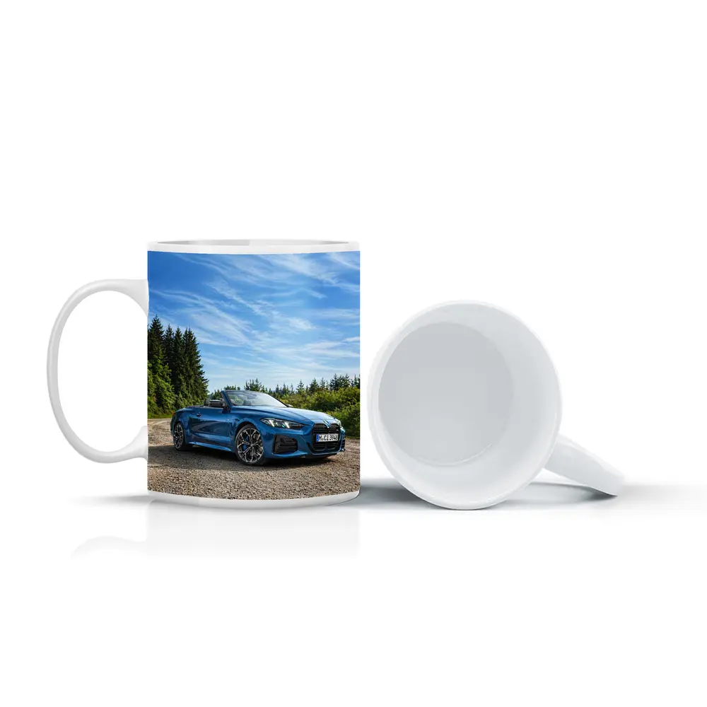 BMW M4 Convertible Blue Open Road Drive – Mugs
