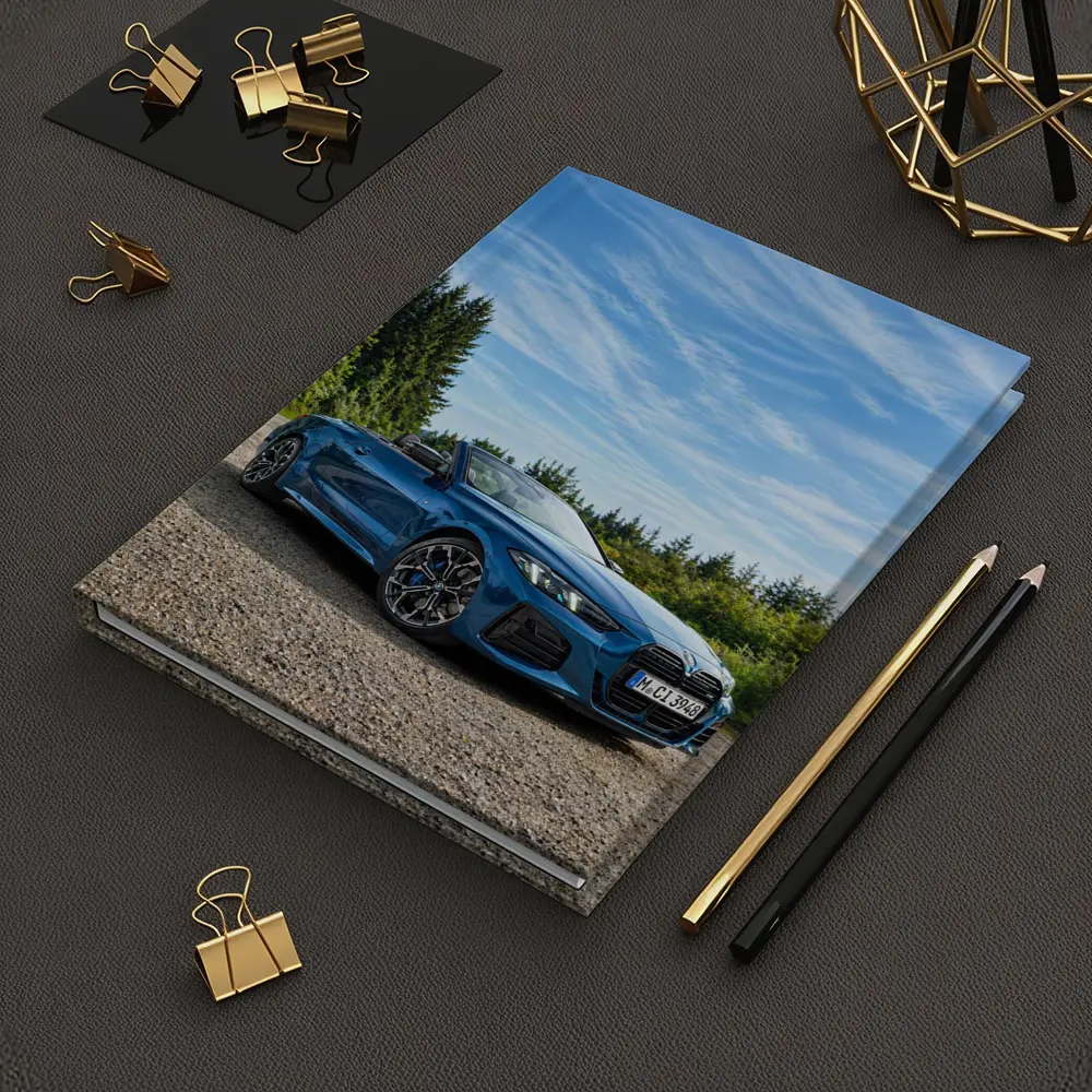 BMW M4 Convertible Blue Open Road Drive – Notebooks